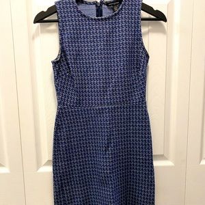 Ann Taylor Work Dress - Blue and Black. Size 00SP